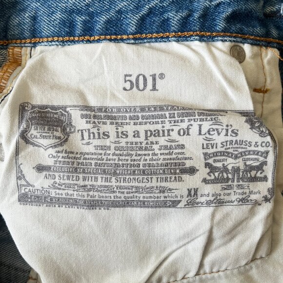 Levi’s 501 Blue Jeans, Size 26, Men's Jeans, Unisex, Women's Jeans, Straight leg - Picture 9 of 9
